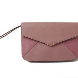 Fendi Clutch Bag Second Bag Toujours Light Purple with Strap
